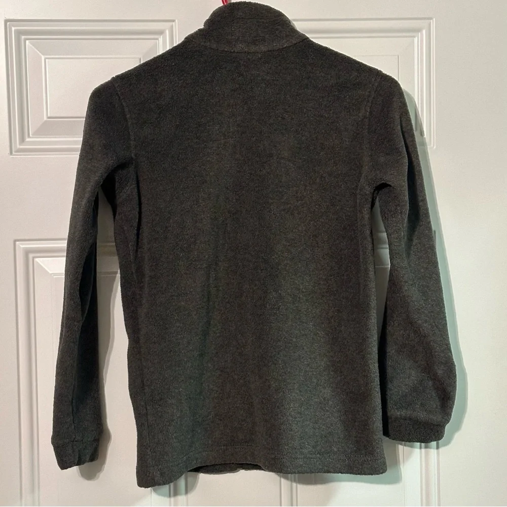 Columbia Steens Mountain Fleece Jacket Boys M 10-12 Full Zip Gray